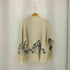 ザラ ZARA EMBROIDERED KNIT SWEATER 刺繍モチーフ ニットセーター レディース import:M